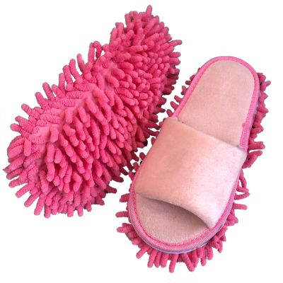 Floor Slippers, Cleaning Shoes,Lazy Open Toed Mop Slipper, Soft Pure Color Cleaning Slipper for Home Use, Floor Dust Dirt Hair Cleaner, Multi Colors Floor Slippers Moop for Woman