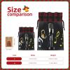 Ogniwo Drawstring Gift Bag,Gifts Decorations For Christmas Party Supplies,Reusable Xman Gift Bags,Microphone With Music Notes Print view 4