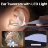 POZILAN Ear Cleaning Kit with LED Light - 15 Pack Ear Wax Removal Kit for Kids and Adults, Earwax Spoon Digger & Tweezers for Ear Cleaning Tool Present SetPurple view 4