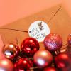 OOELYY Customized Merry Christmas Stickers - Personalized Round Gift Stickers - Custom Stickers for Gift Name - Holiday Gift Wrapping Labels (Pattern 7) view 2
