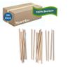 Bambu Pack of 250 - Disposable Bamboo Straws, Biodegradable Eco Friendly Products, Single Use, Wilt Free and Strong Compostable Straws, 250 - Bulk Case view 1