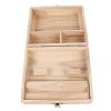 Storage Box with Rolling Tray for Organizing Wooden Box with Integrated Storage Box with Rolling Stash Box Made of Wood with Rolling Tray view 1