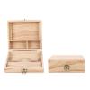 Storage Box with Rolling Tray for Organizing Wooden Box with Integrated Storage Box with Rolling Stash Box Made of Wood with Rolling Tray view 3