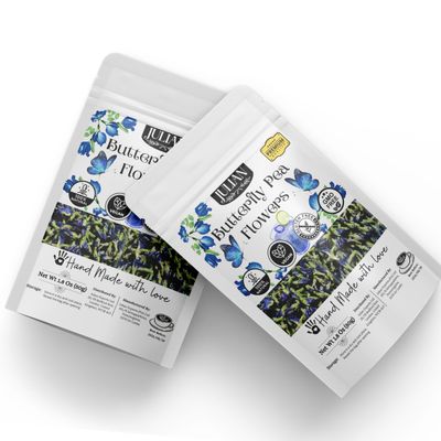 Butterfly Pea Flower Tea, Clitoria ternatea, Premium Dried Herbal Tea, Caffeine Free, Vegan, Gluten Free, Non-GMO,
