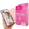 UTI Test Kit for Women with at-Home Urine Test Strips and Virtual Visit Access  Self-Check Results, QR Code for Online Consultation, Includes Instructions, FSA/HSA Eligible, AZOVA Telehealth view 1