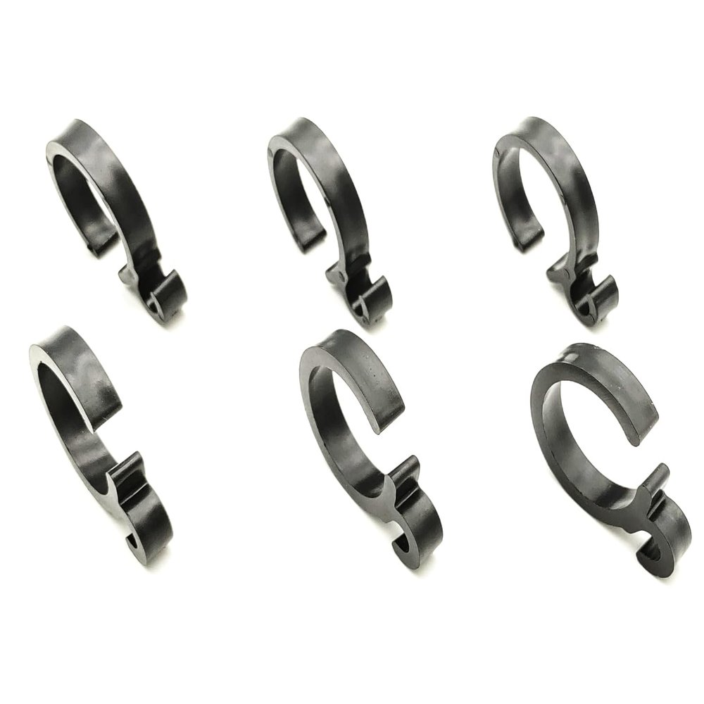 Rollator Cable Clips,Rollator Walker Cable Clips,Rollator Brake Cable Clips,Frame (Cable) Clip,Universal Replacement Parts,(6Ea,Black)