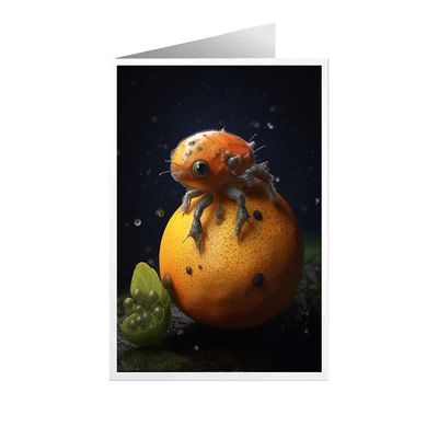 ARA STEP Unique All Occasions Astrounaut with FruitsGreeting Cards Assortment Vintage Aesthetic Notecards 11 (Babaco fruit and Astrounaut 3, Set of 8 SIZE 105 x 148.5 mm / 4.1 x 5.8 inches)
