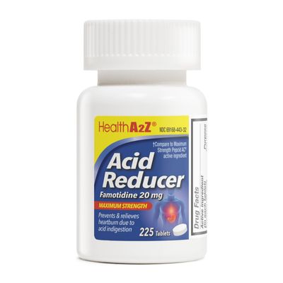 HealthA2Z Acid Reducer | Famotidine 20mg | Maximum Strength | Relief from Heart Burn Due to Acid Indigestion (225 Tablets (Pack of 1))