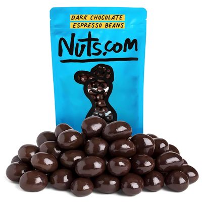 Nuts.com  Dark Chocolate Covered Espresso Bean  2 Pound Bag, Great Snack for Adults, Good Source of Antioxidants & Caffeine  For Office, Holiday Gatherings & Home Snacking