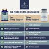 Abundant Earth Natural Sleep Aid for Adults Minding Down Sleep Support Supplement Max Strength Deep Sleep Supplement Without Melatonin to Calm & Restore The Sleeping Cycle + Magnesium, GABA 60ct view 3