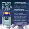 Abundant Earth Natural Sleep Aid for Adults Minding Down Sleep Support Supplement Max Strength Deep Sleep Supplement Without Melatonin to Calm & Restore The Sleeping Cycle + Magnesium, GABA 60ct view 4