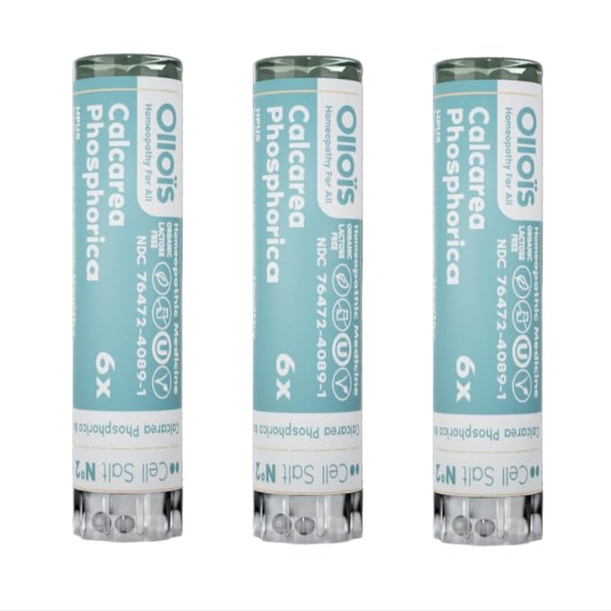 Calcarea Phosphorica 6x - OLLOIS - Organic & Vegan Cell Salt # 2 (Pack of 3)