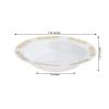 10 pcs 12 oz White Plastic Bowls with Gold Trim - Disposable Wedding Party Home Event Tableware Supplies view 2