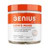 The Genius Brand Genius Lion's Mane - Plant-Based Supplement for Memory, Focus & Mood Support - Organic & Non-GMO - 120 Veggie Capsules view 1