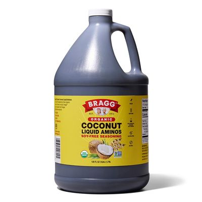 Bragg Organic Coconut Aminos, Soy-Free Seasoning - Vegan, Gluten Free, No GMOs, Kosher Certified (128 Ounce)