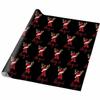 InterestPrint Personalized Merry Christmas Wrapping Paper with Name Antler Christmas Hat Customized Text Christmas Wrap Paper for Granddaughter Grandson on Birthday Party Christmas Gift Wrap view 4