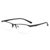 Stylish Reading Glasses for Men Women, Flexible TR Half Frames Computer Readers, Blue Light Blocking Glasses (Color : Black, Size : 1.5X) view 1