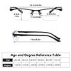 Stylish Reading Glasses for Men Women, Flexible TR Half Frames Computer Readers, Blue Light Blocking Glasses (Color : Black, Size : 1.5X) view 4