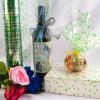 CMFYHM Clear Cellophane Wrap Roll (34" x 100Ft) Green Polka Dot Cellophane, Transparent Cellophane Roll for Treats, Gifts, Baskets, Flowers, Birthday Party,Easter, Christmas Decorations view 3
