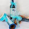 CMFYHM Clear Cellophane Wrap Roll (34" x 100Ft) Blue Polka Dot Cellophane, Transparent Cellophane Wrap Roll for Treats, Gifts, Baskets, Flowers, Birthday Party,Easter, Christmas Decorations view 3