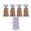 LLK 50 PCS Multicolored Stars & Polka Dots Cellophane Treat Bags with 50 Twist Ties - 10.8 x 4.9 inches - Perfect for Birthday, Wedding, Anniversary Parties view 2