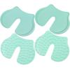 Dexspoeny 4Pcs Shot Pain Reducer Set,Shot Helper Pain Blocker Device,Reusable Shot Pain Blocker Device, Lightweight Immunization Shot Blocker for Kids and Adults(Light Green) view 1