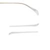 2 Pairs Sunglasses End Tips Eyeglass Ear Sock Pieces Tube Eyewear Anti-Slip Hard Plastic Cement Comfort Replacement Tips Metal Eyeglass Legs (Transparent) view 1