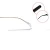 2 Pairs Sunglasses End Tips Eyeglass Ear Sock Pieces Tube Eyewear Anti-Slip Hard Plastic Cement Comfort Replacement Tips Metal Eyeglass Legs (Transparent) view 2