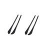 2Pairs Sunglasses End Tips Eyeglass Ear Sock Pieces Tube Eyewear Plastic Cement Glasses Sleeve Comfortable Replacement for Thin Metal Legs(Black 1.5) view 4