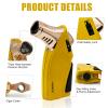 JOBON Torch Lighter, Triple Jet Flame Butane Lighter with Punch and Safety Lock (Butane Gas Not Included) (Yellow) view 4
