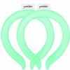 2PCS Neck CoolingTube, Reusable Ice Coolers Wearable Body CoolingProducts, Neck Coolers for HotWeather Relief for Hot Flashes and Summer (Green*2) view 1