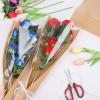 KIMOBER 50PCS Flower Bouquet Bags, Clear Cellophane Floral Sleeve with Ribbon, 24.8 * 8.7 Inches, Wedding, Birthday, Mother's Day, Multiple Special Occasions view 3