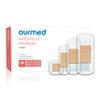 Ourmed Waterproof Bandages, Clear Adhesive Bandages for First-Aid, Wound Care, Fingers, Knees and Heels, Stays on Skin in The Bath, Shower or Pool, Assorted Sizes, 100 Count view 1