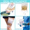 10 Pack Leg Urinary Drainage Bags with Cloth Straps, Anti-Reflux Valve, 750ml Urine Leg Bags, Easy Push-Button Drain, 2 Adjustable Elastic Bands, Urinary Bag for Home and Hospitals Health Aids view 3