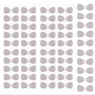 Caulo Silicon Rubber Screw in Airbag Nose Pads Compatible w Oakley Glasses Sunglasses Tincup OX3184 OX5094 OX5099 Wingfold OX5100 OX5101 Conductor etc. (Clear - 50 Pairs)