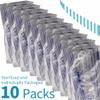 10 Pack Urinary Drainage Bag, Urinary Bags with Anti-Reflux Valve, 2000mL Urine Bags with Easy Drain Switch, Drain Bags for Home and Hospitals Health Aids view 4
