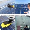 Solar Panel Cleaning Pole 30ft Telescopic Water Fed Brush Squeegee, Long Reach Solar Panel Cleaning Brush Water Fed, Window Pressure Washer with Widened 40cm Rotatable Brush view 4