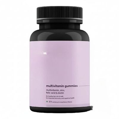 GHC Multivitamin - 100% Vegan, 30 Gummies (Pack of 1) | Promotes Thick Hair & Restores Skin Glow Powered with Multivitamin, Biotin, Zinc & Folic Acid | Paraben, SLS-Free, Sulphate-Free