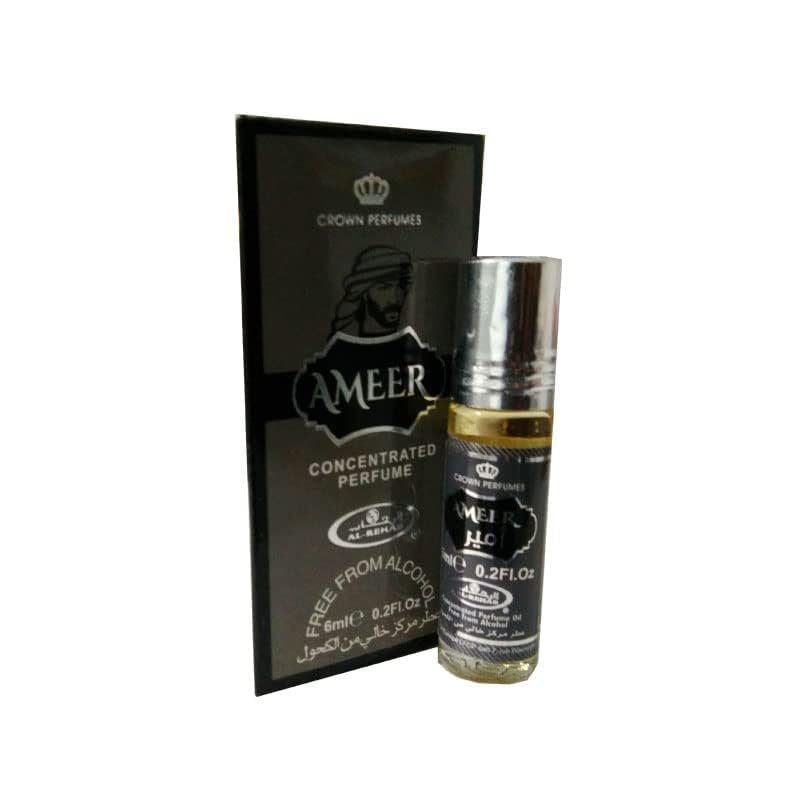 AL REHAB AMEER CONCENTRATED PERFUME ROLL-ON (ATTAR) 6ml pack of 9