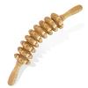Deston Manual Massage Stick, Curved Wooden Handheld Roller Trigger Point Massager for Fascia, Cellulite, Muscle & Abdomen, Body Therapy Massager, Belly Relief Tool, White view 1