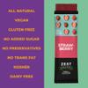 Dried Fruit Bars by Zest Delites, Fruit Leather Snacks, Strawberry Strips, Healthy Snacks Pack for Adults & Kids, Lavashak, Vegan, Apple-Based, Strawberry, 0.88 oz x 10 view 3