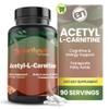 EarthNutri Acetyl-L-Carnitine Capsule - Additive Free, Gluten Free, No Fillers, No Preservatives - Acetyl L-Carnitine Supplement Helps Concentration & Energy - 500mg Per Serving, Unflavored 90 Count view 1