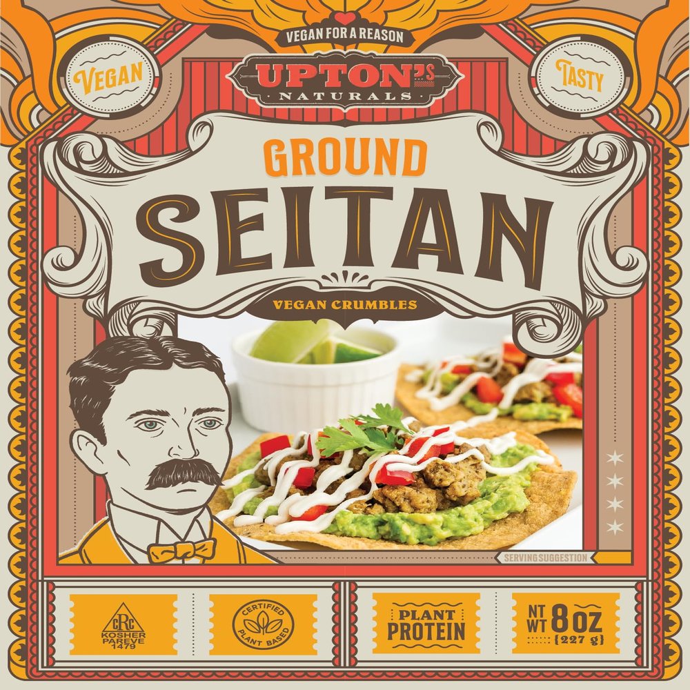 Upton's Naturals Ground Seita, 8oz (Pack of 6)