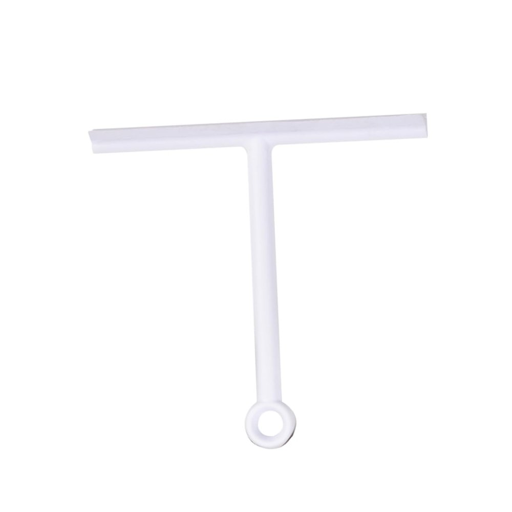 GLEAVI Portable Window Wiper Squeegee for Glass Cleaning Shower Scraper Weighted Handle for Mirrors Tiles and Car Sturdy Design White