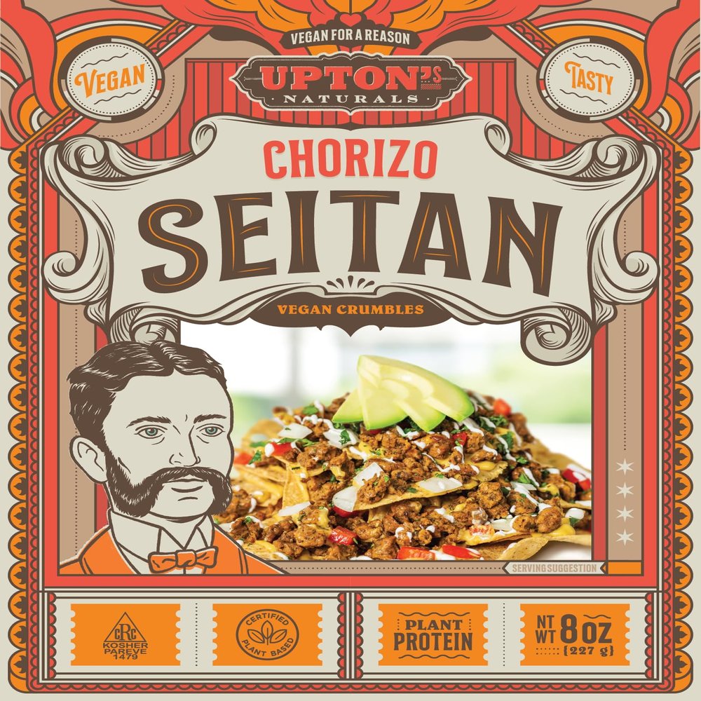 Upton's Naturals Chorizo Seitan 8oz (6 pack)