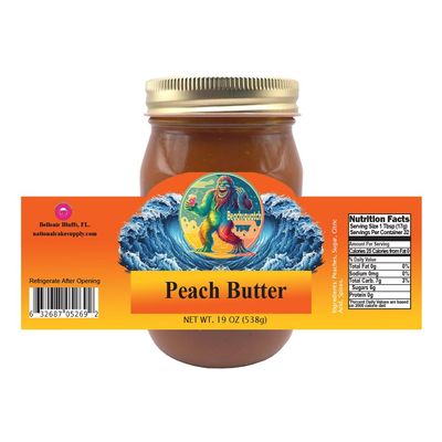 Beachsquatch Peach Butter, 19 ounces
