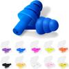 20 Pairs Ear Plugs for Sleeping Noise Cancelling, Reusable Silicone Sound Blocking Earplugs, Waterproof Noise Reduction Ear Plugs for Shooting, Swimming, Concerts, Snoring view 1