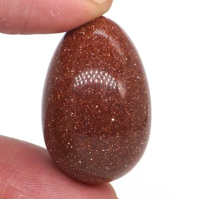 Yoni Egg for Kegel Exercise Mini Stone Egg Natural Gemstone Crystal Mineral Ball Home Decoration Kegel Exercise Massage Yoni 20x30mm,Red Sand