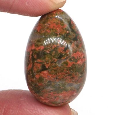 Yoni Egg for Kegel Exercise Mini Stone Egg Natural Gemstone Crystal Mineral Ball Home Decoration Kegel Exercise Massage Yoni 20x30mm,Unakite