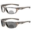 helena 2024 Transition Photochromic Bifocal Reading Glasses for Men Wrap Around Sports Hyperopia Presbyopia Sunglasses Reader (camouflage, 2.5, x) view 1